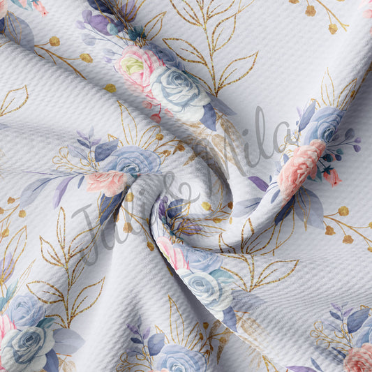Floral Printed Bullet Fabric AA339