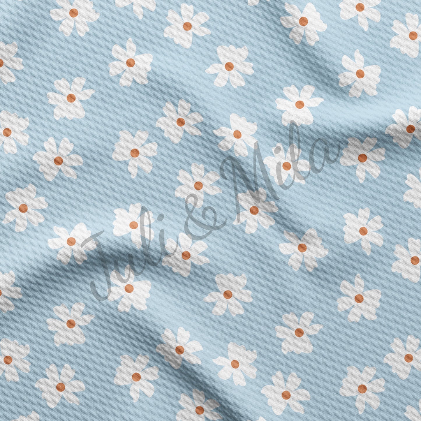 Floral Printed Bullet Textured Fabric  AA338