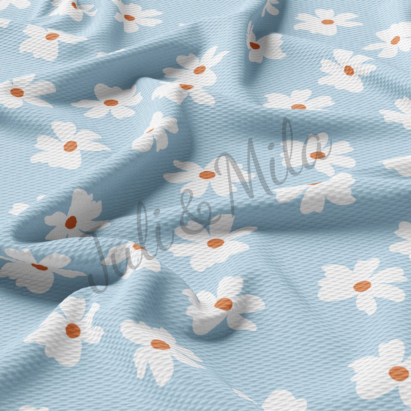Floral Printed Bullet Textured Fabric  AA338