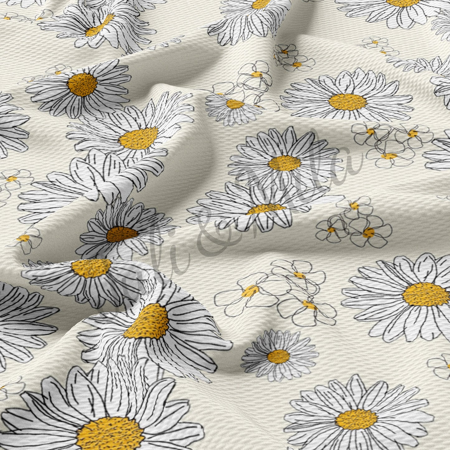 Floral Bullet Textured Fabric Floral79