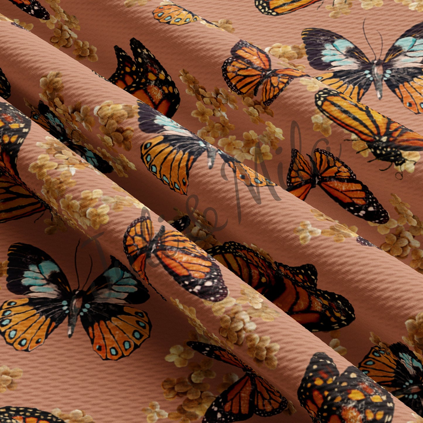 Butterflies Bullet Fabric AA536