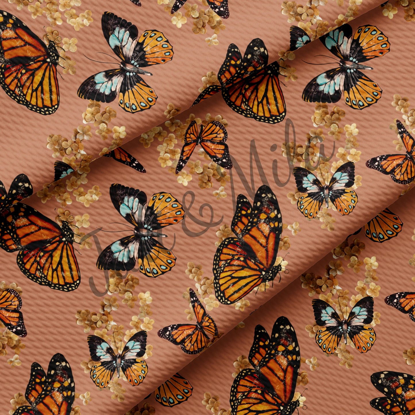 Butterflies Bullet Fabric AA536