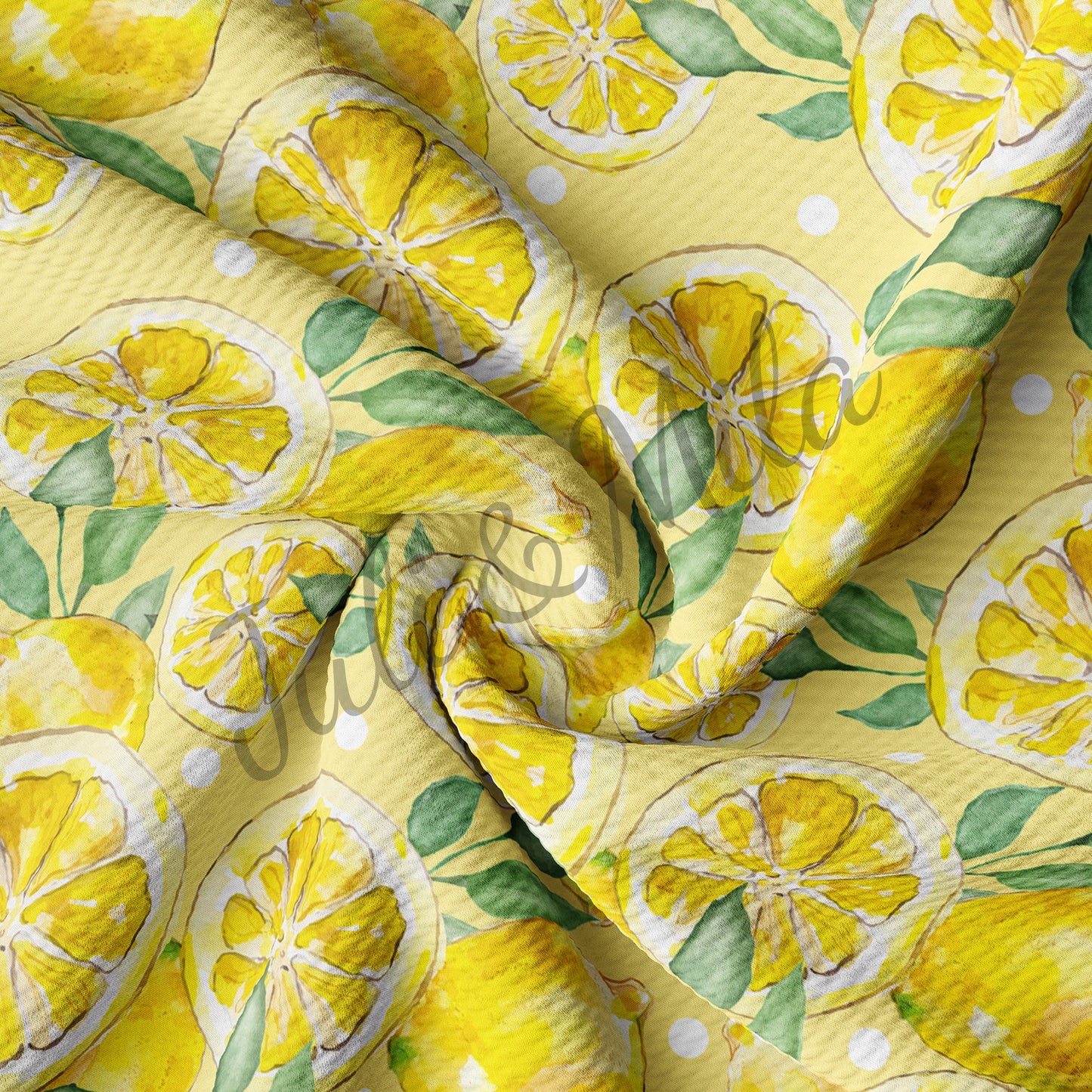 Lemon Bullet Textured Fabric  Lemon3