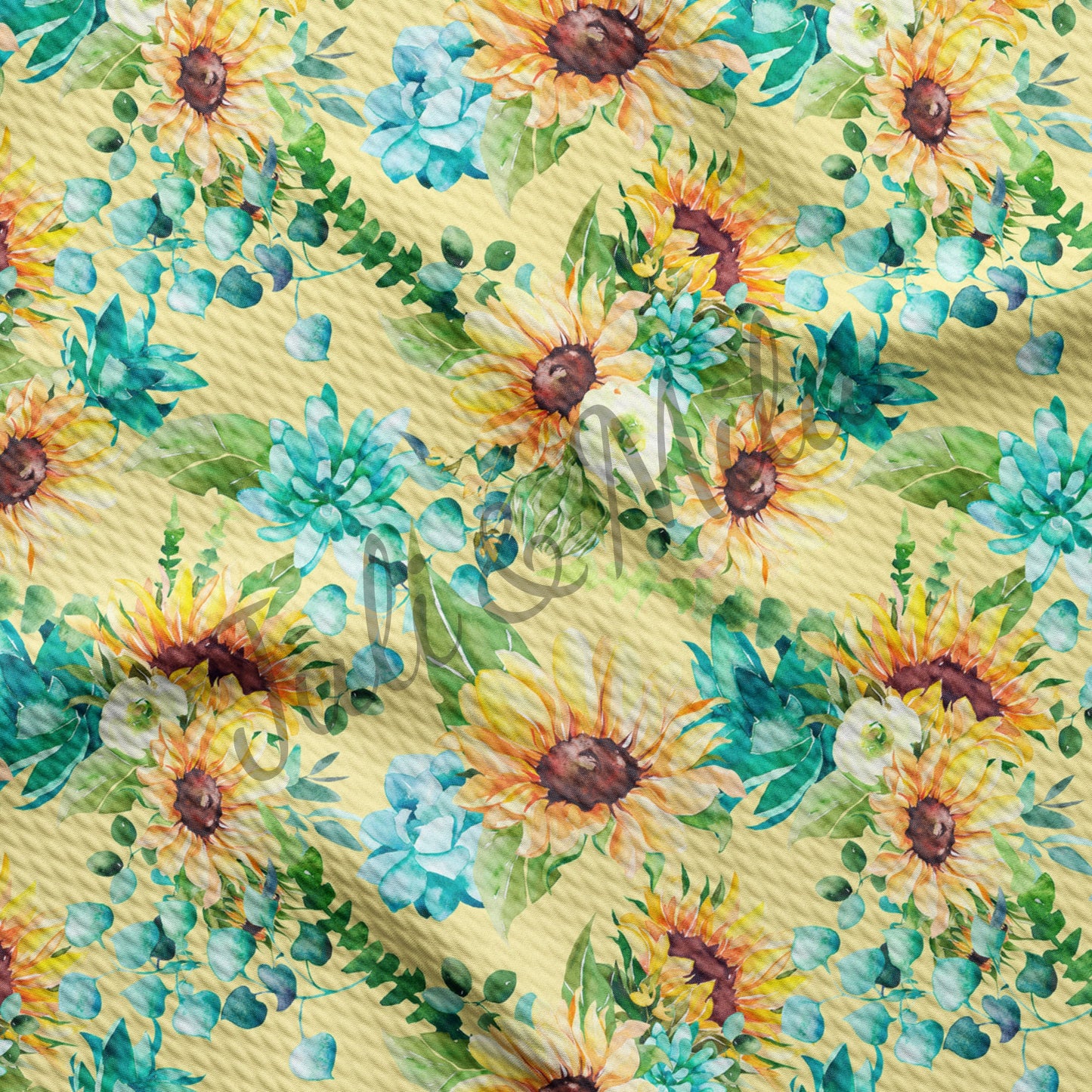 Sunflowers Floral Bullet Fabric Floral87