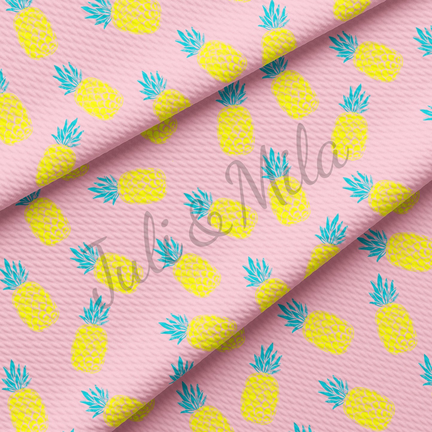 Pineapple l Bullet Textured Fabric  Pineapple