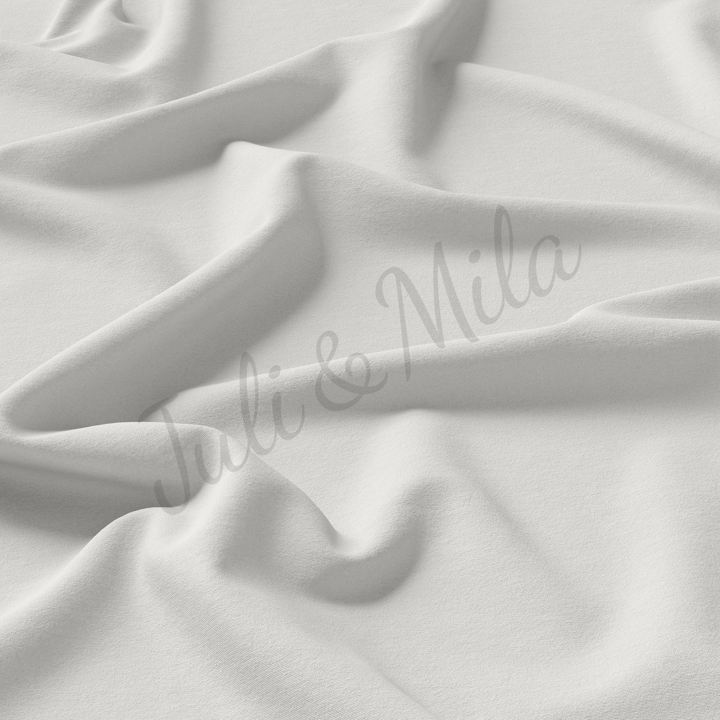 Ivory Rib Knit Fabric by the Yard Ribbed Jersey Stretchy Soft Polyester Stretch Fabric 1 Yard
