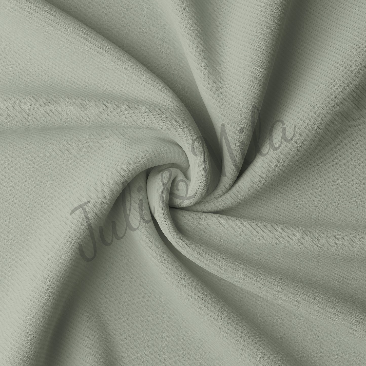 Desert Sage Rib Knit Fabric by the Yard Ribbed Jersey Stretchy Soft Polyester Stretch Fabric 1 Yard