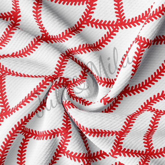 Baseball  Bullet Textured Fabric  baseballlaces AA342
