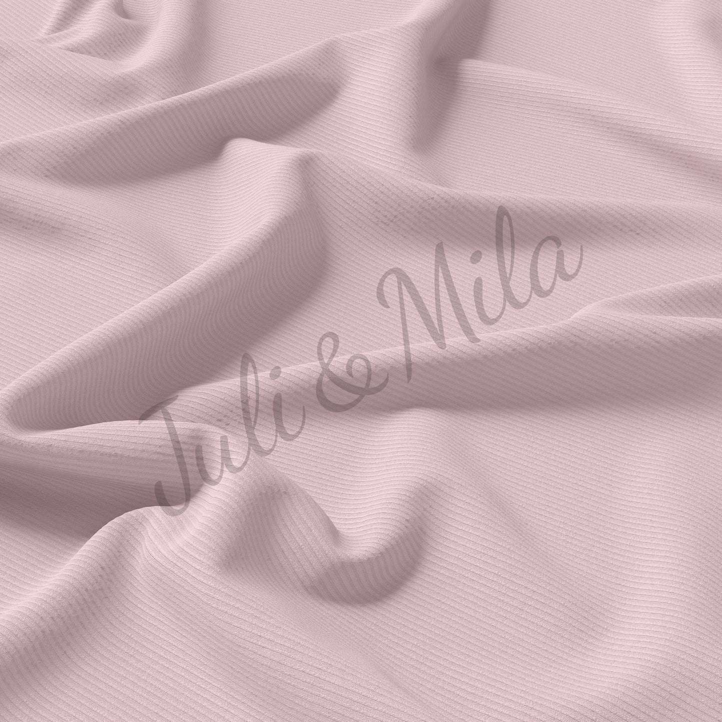 Light pink Rib Knit Fabric by the Yard Ribbed Jersey Stretchy Soft Polyester Stretch Fabric 1 Yard