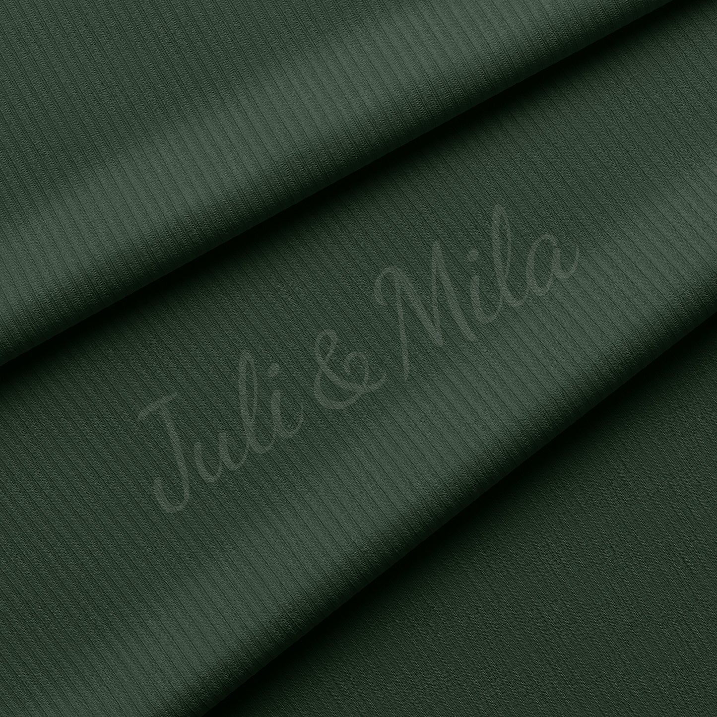Army green  Rib Knit Fabric by the Yard Ribbed Jersey Stretchy Soft Polyester Stretch Fabric 1 Yard
