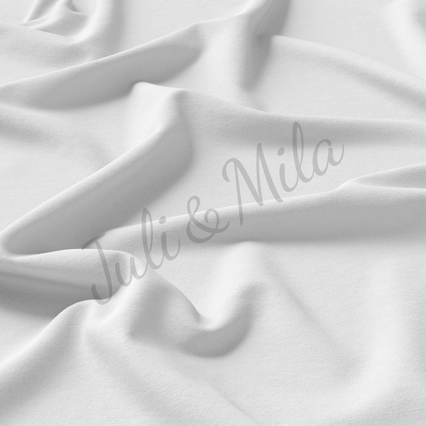 White Rib Knit Fabric by the Yard Ribbed Jersey Stretchy Soft Polyester Stretch Fabric 1 Yard