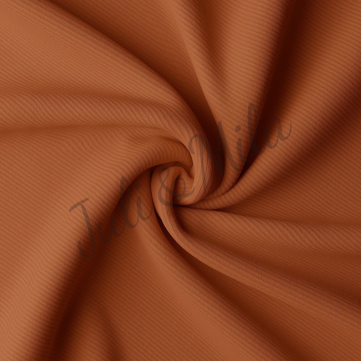 Cinnamon Stick Rib Knit Fabric by the Yard Ribbed Jersey Stretchy Soft Polyester Stretch Fabric 1 Yard