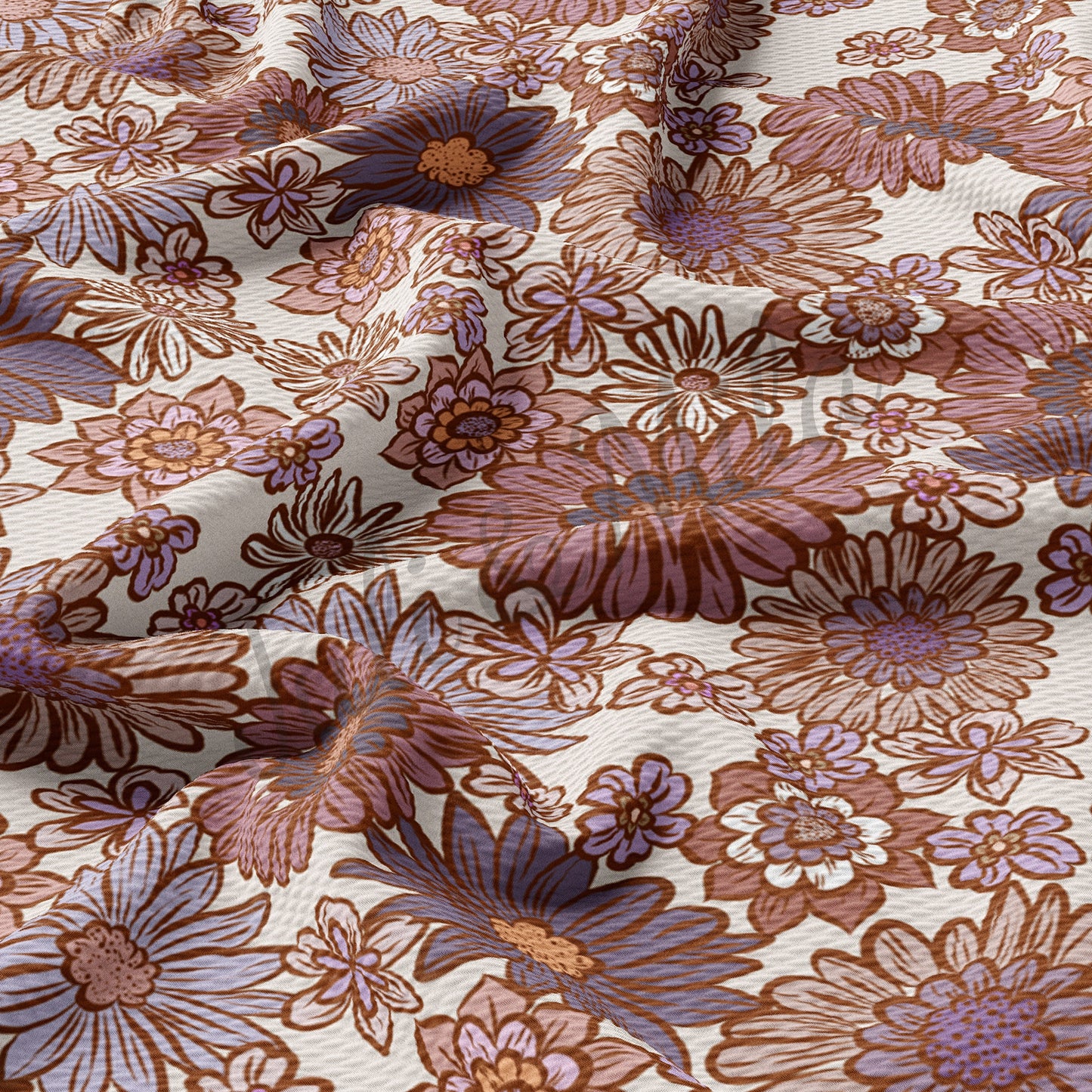 Bullet Textured Fabric Floral100