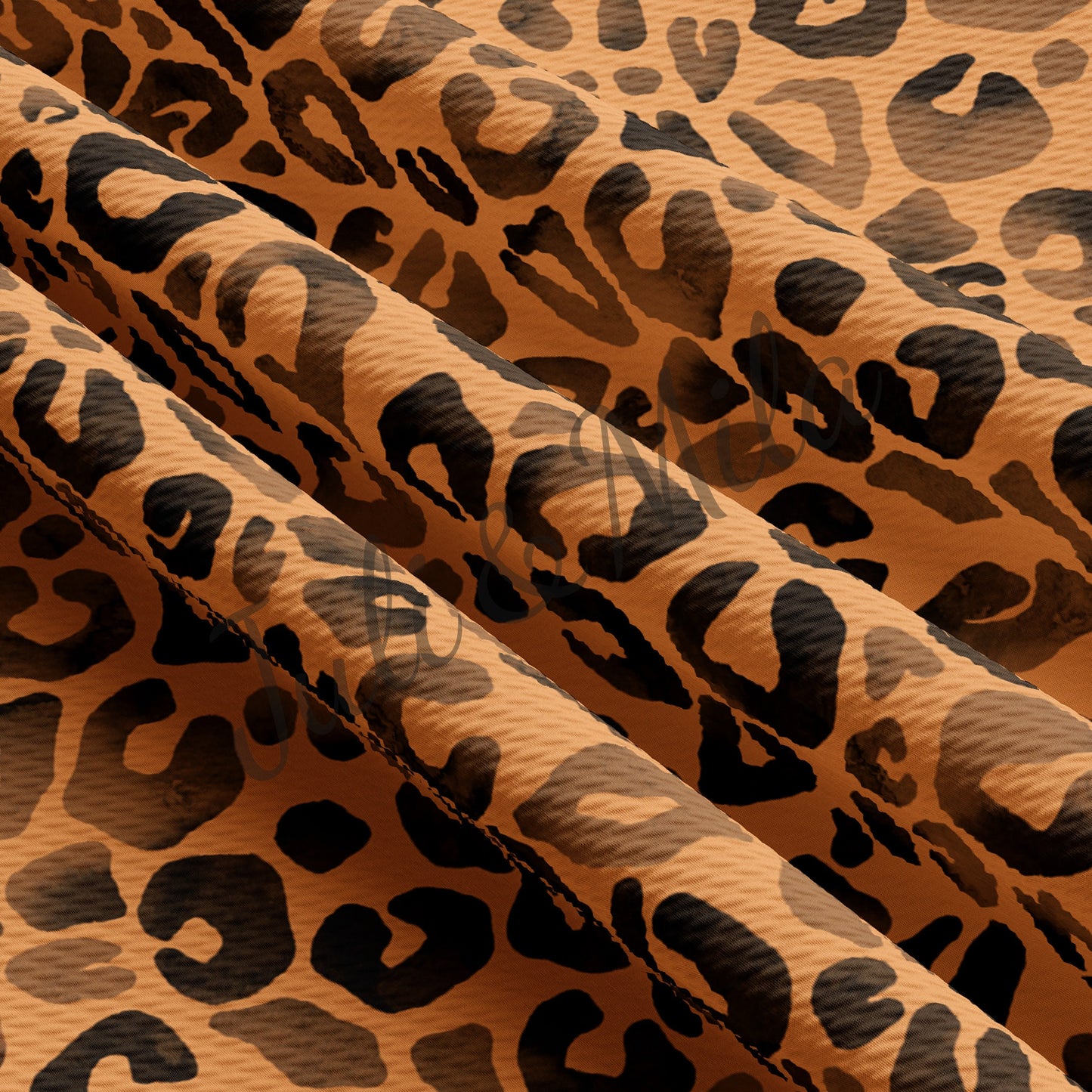 Watercolor Cheetah Leopard Bullet Fabric