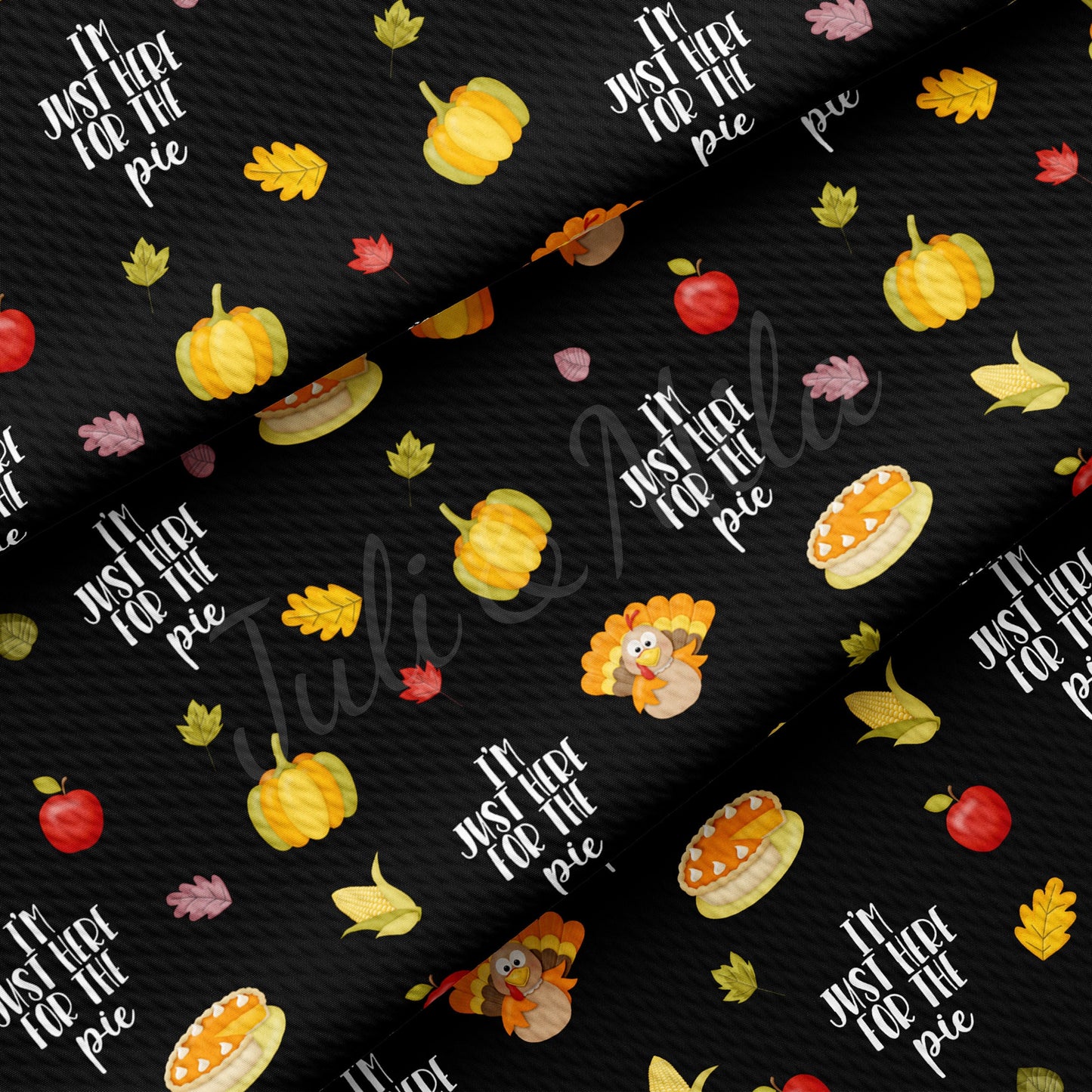 Thanksgiving Printed Liverpool Bullet Textured Fabric by the yard 4Way Stretch Solid Strip Thick Knit Jersey Liverpool Fabric pumpkin200