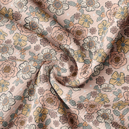 Bullet Textured Fabric  Floral102