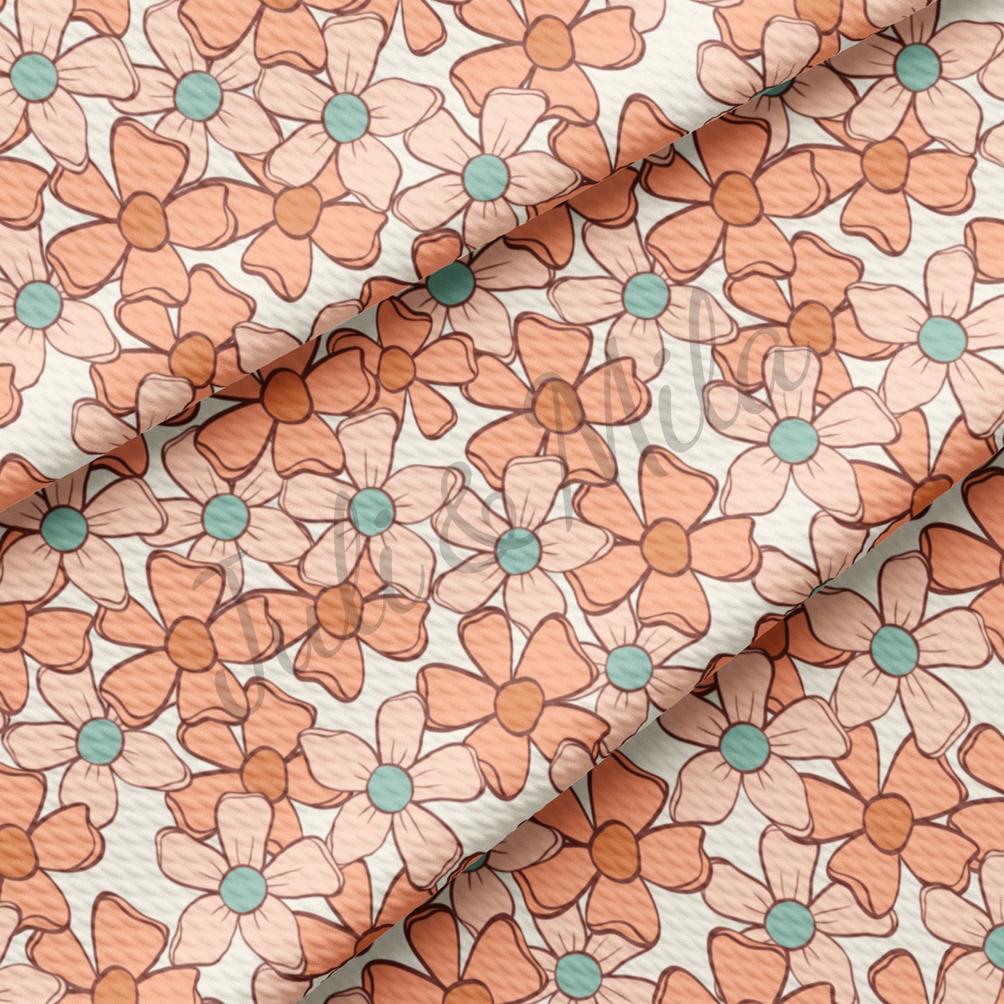 Bullet Textured Fabric  Floral107