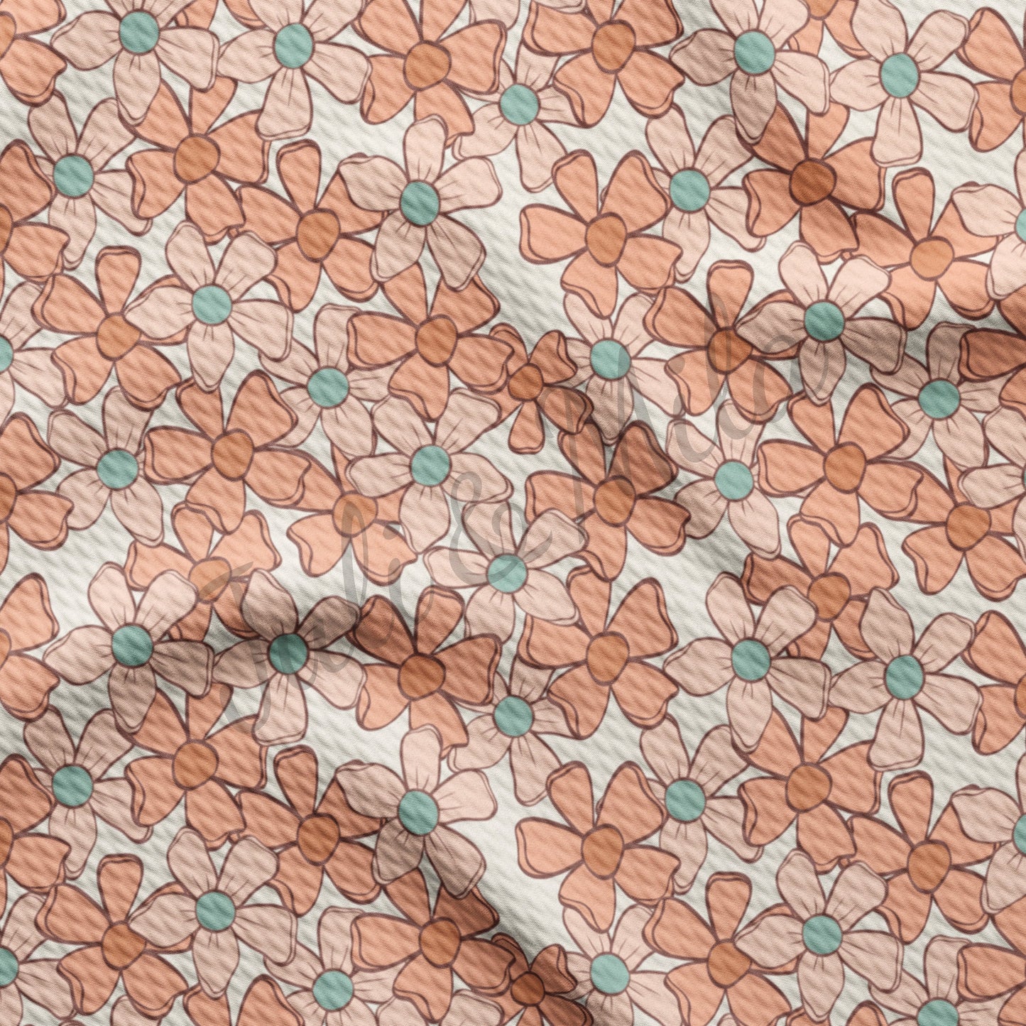 Bullet Textured Fabric  Floral107