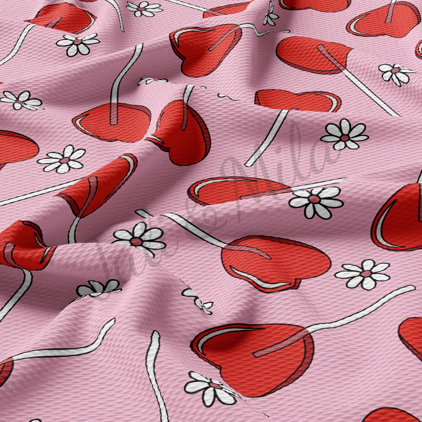 Valentines Day Bullet Fabric VD40