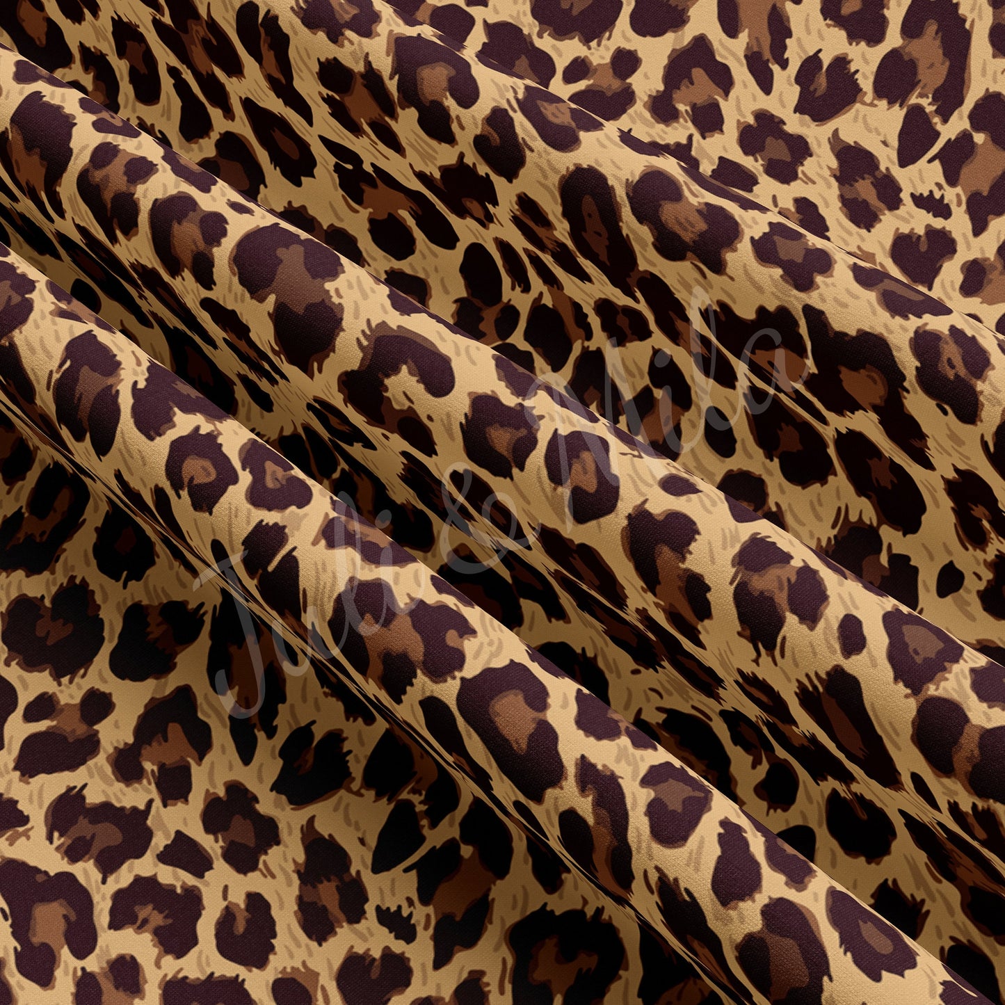 DBP Fabric Double Brushed Polyester Fabric Leopard