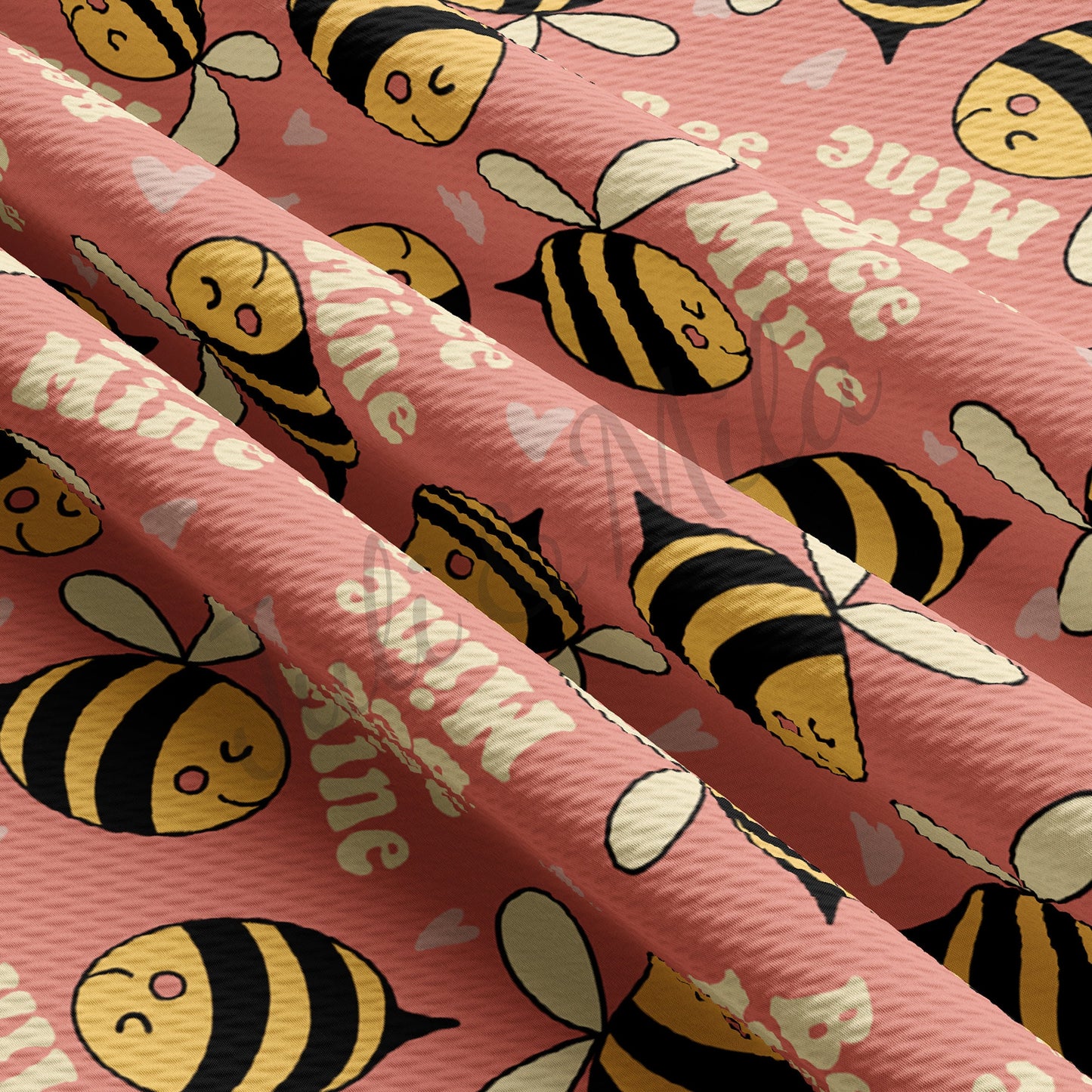 Valentines Day Bullet Fabric Bee Mine VD51