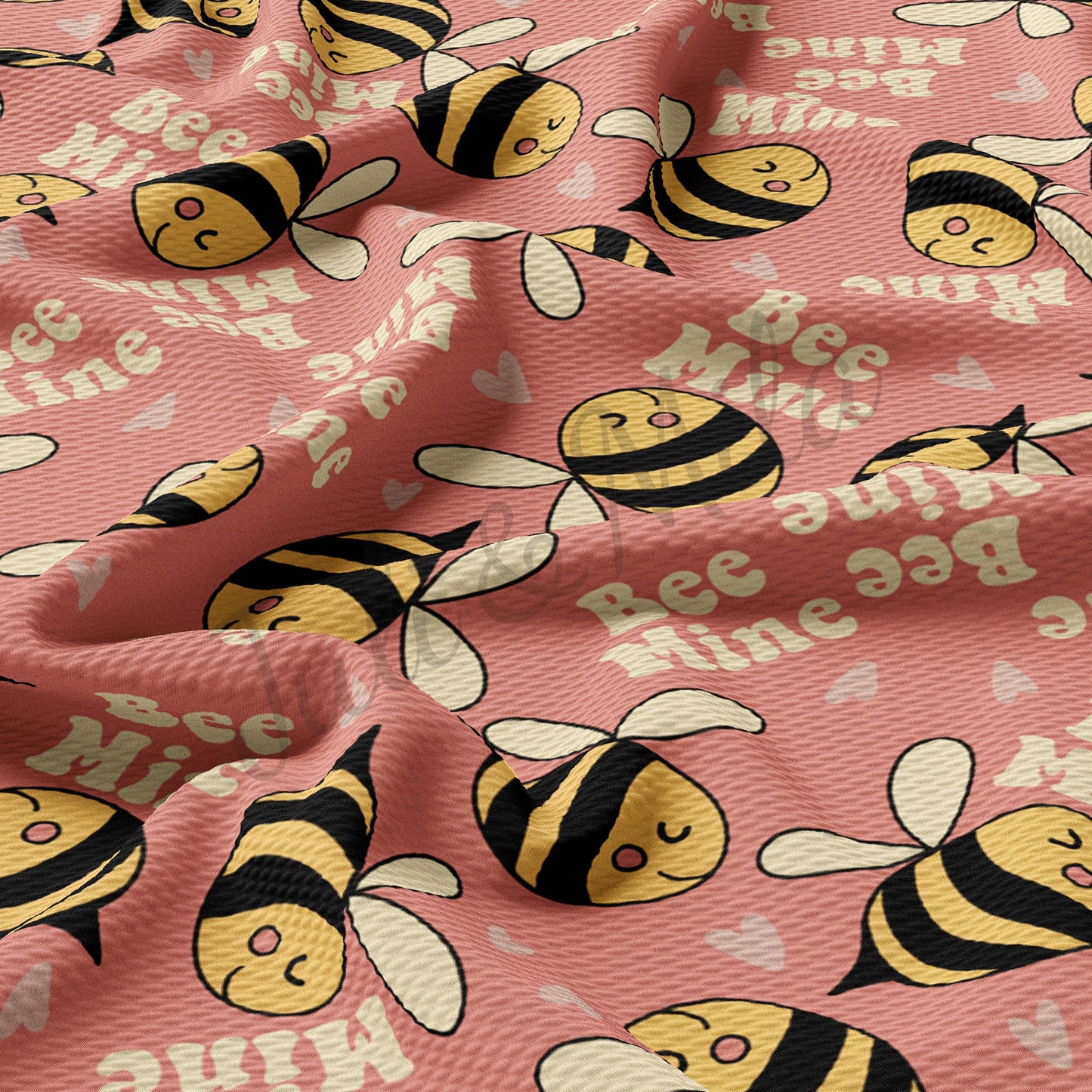 Valentines Day Bullet Fabric Bee Mine VD51