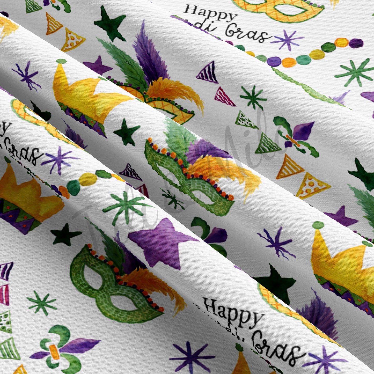 St. Patrick's Day Bullet Fabric mardigras