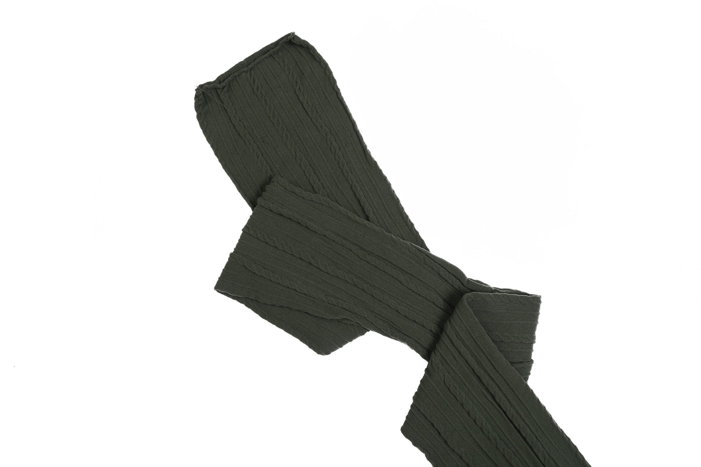 Mustard Stretch Braided Nylon Stretch Fabric Strips 3" x 44"