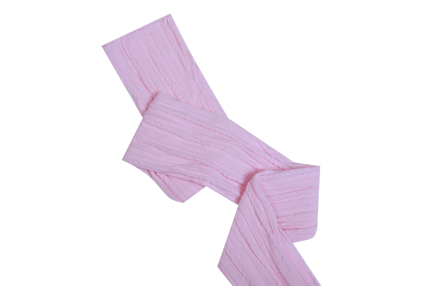 White Stretch Braided Nylon Stretch Fabric Strips 3" x 44"