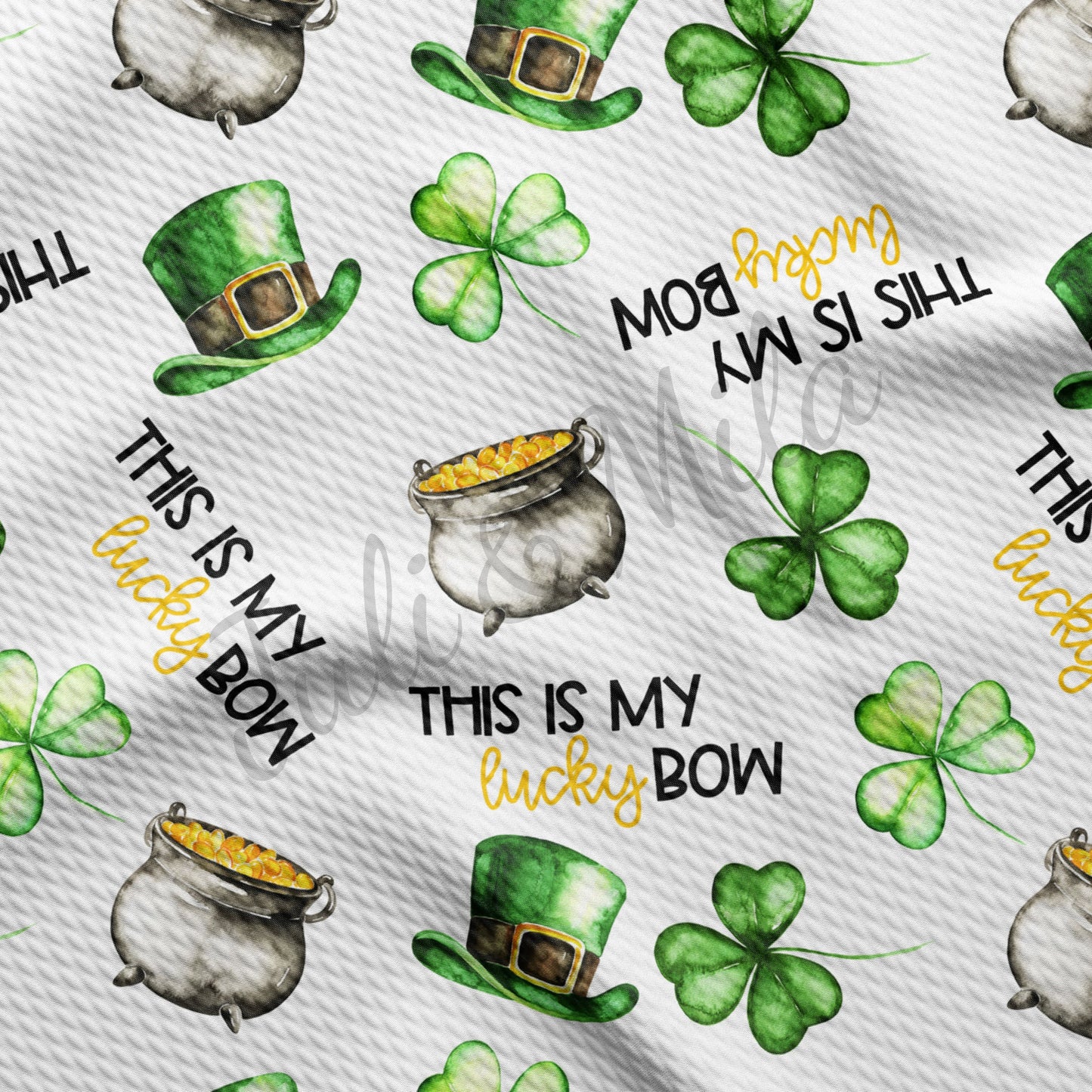 st Patrick’s day Bullet Textured Fabric Patrick24