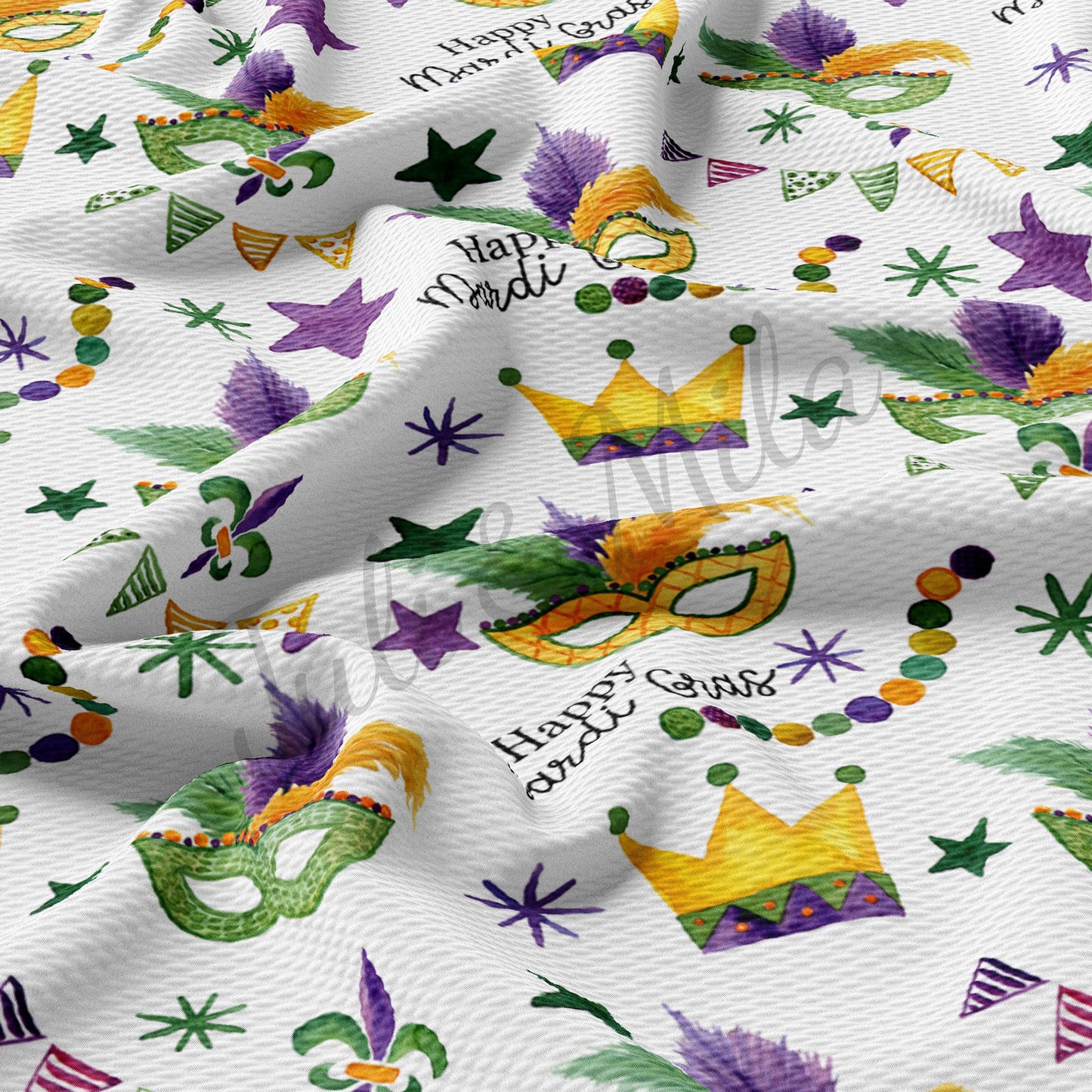 St. Patrick's Day Bullet Fabric mardigras