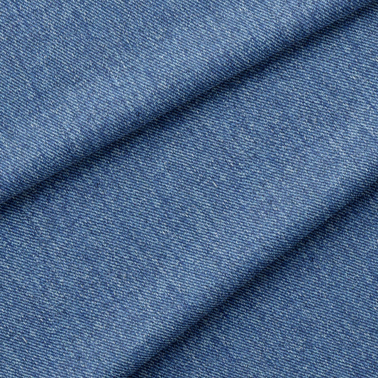 Denim Print Rib Knit Fabric