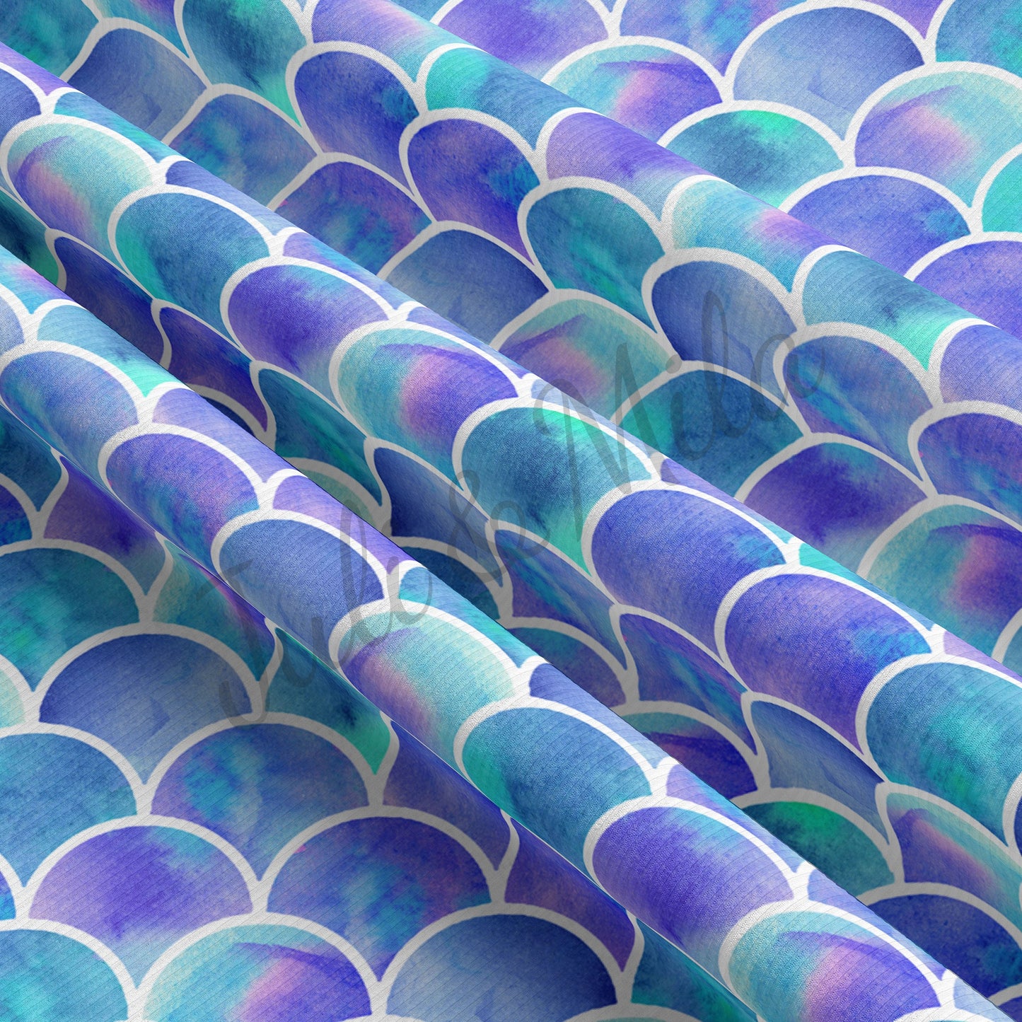 Mermaid Rib Knit Fabric Mermaid RBK27
