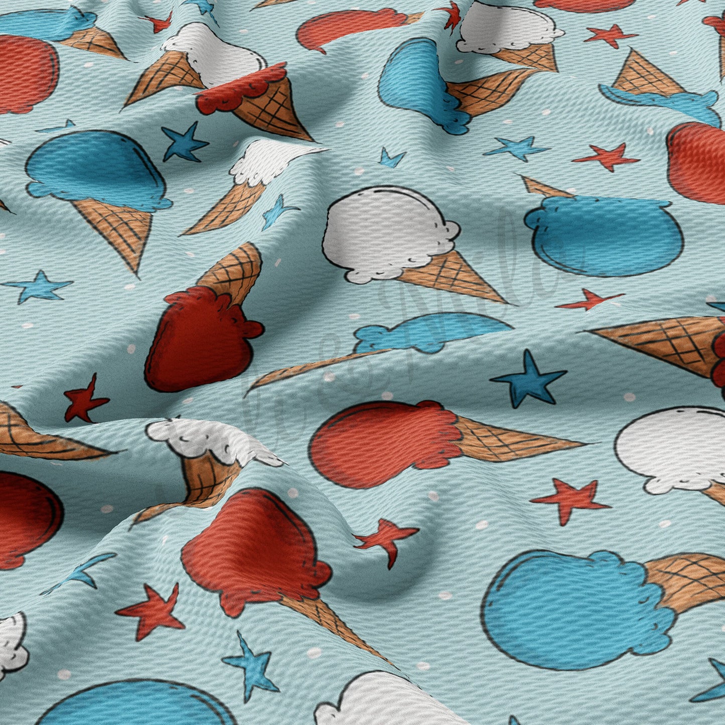 Patriotic 4th of July Bullet Fabric PT55
