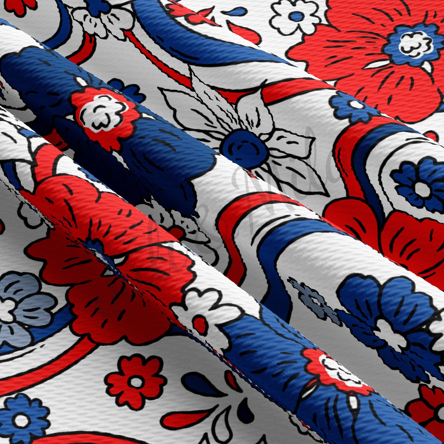 Patriotic 4th of July Bullet Fabric PT8