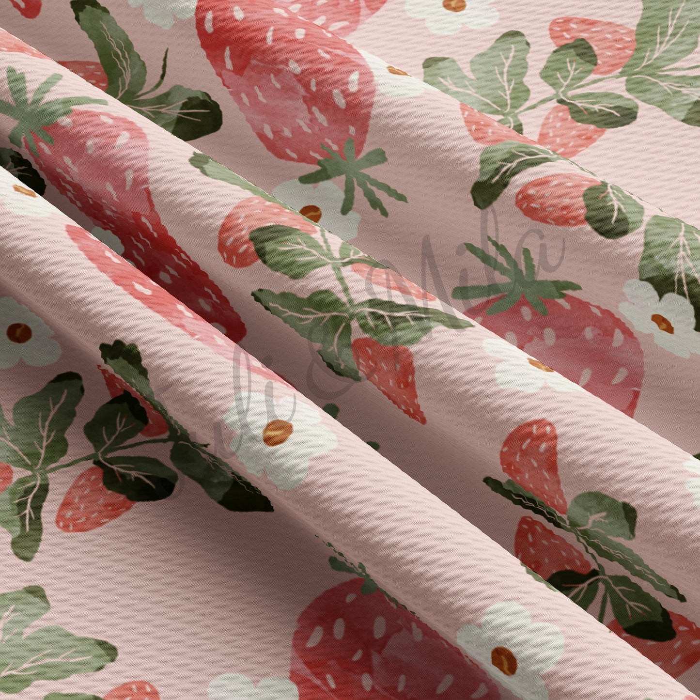 Strawberry Bullet Textured Fabric  AA108 TBP102