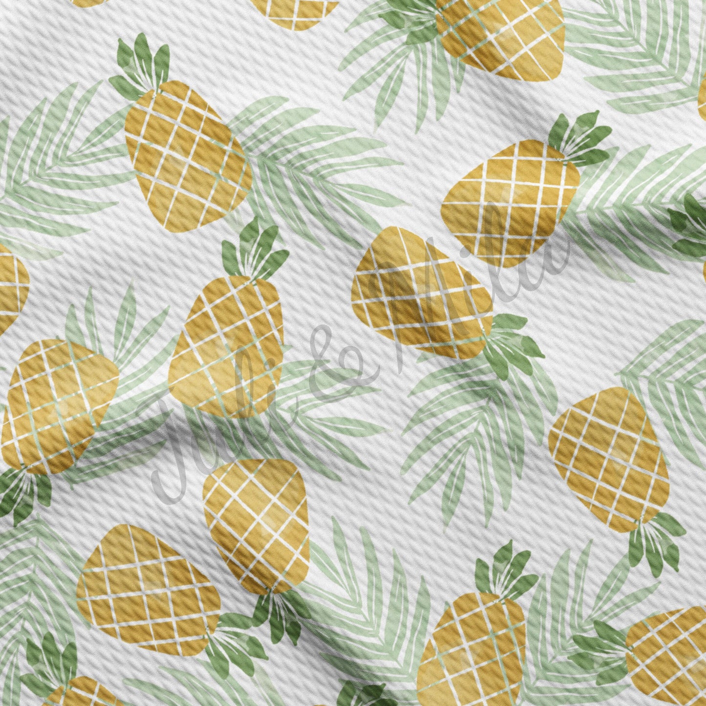 Summer Pineapple  Bullet Textured Fabric  AA124 TBP102