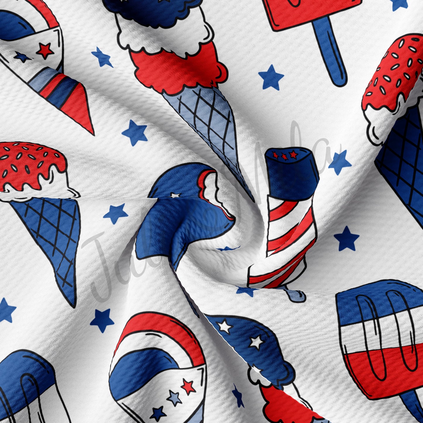 Patriotic USA 4th of July Bullet Fabric PT80