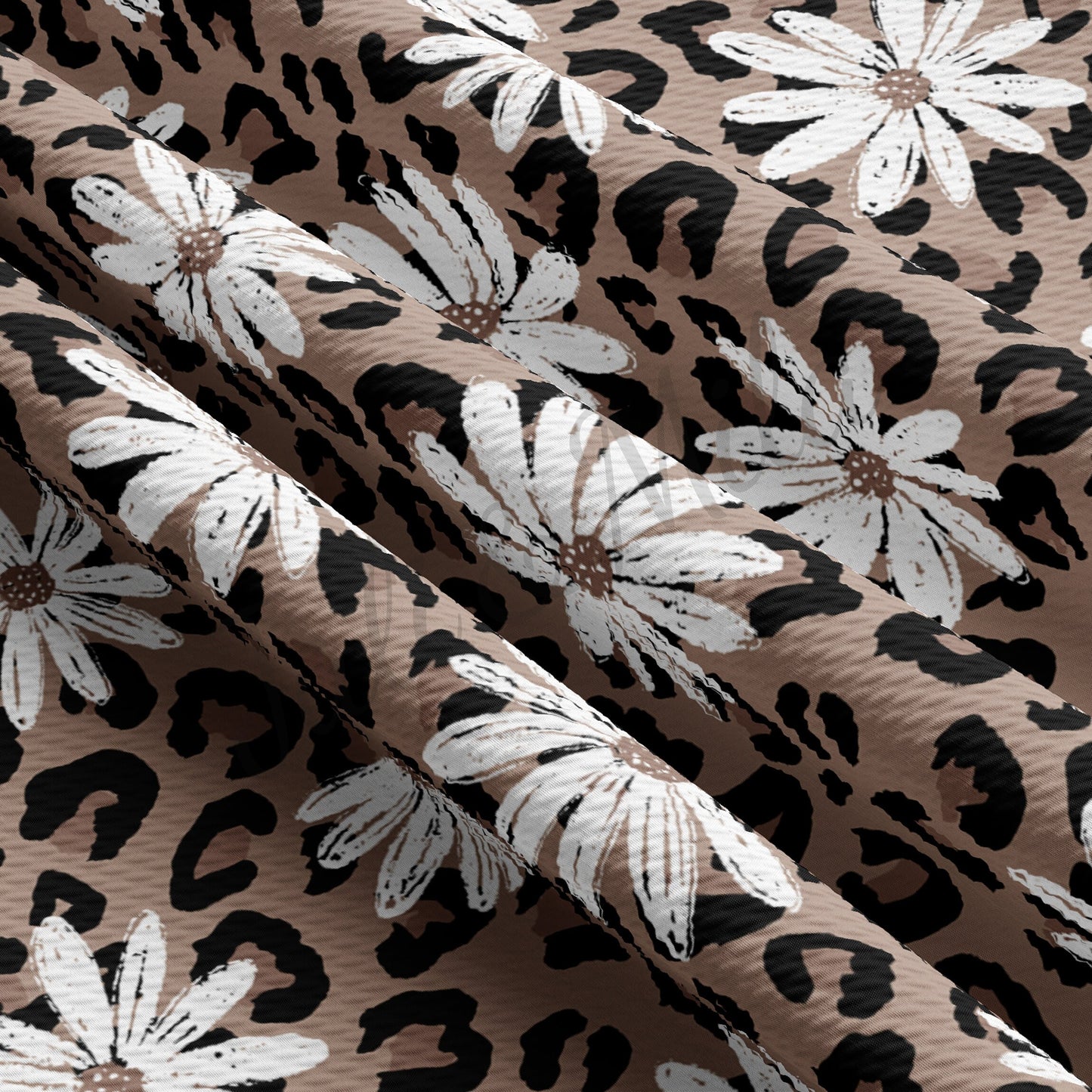 Leopard Daisy  Bullet Textured Fabric AA236