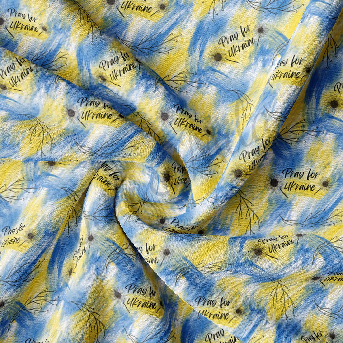 Pray For Ukraine Bullet Fabric AA244