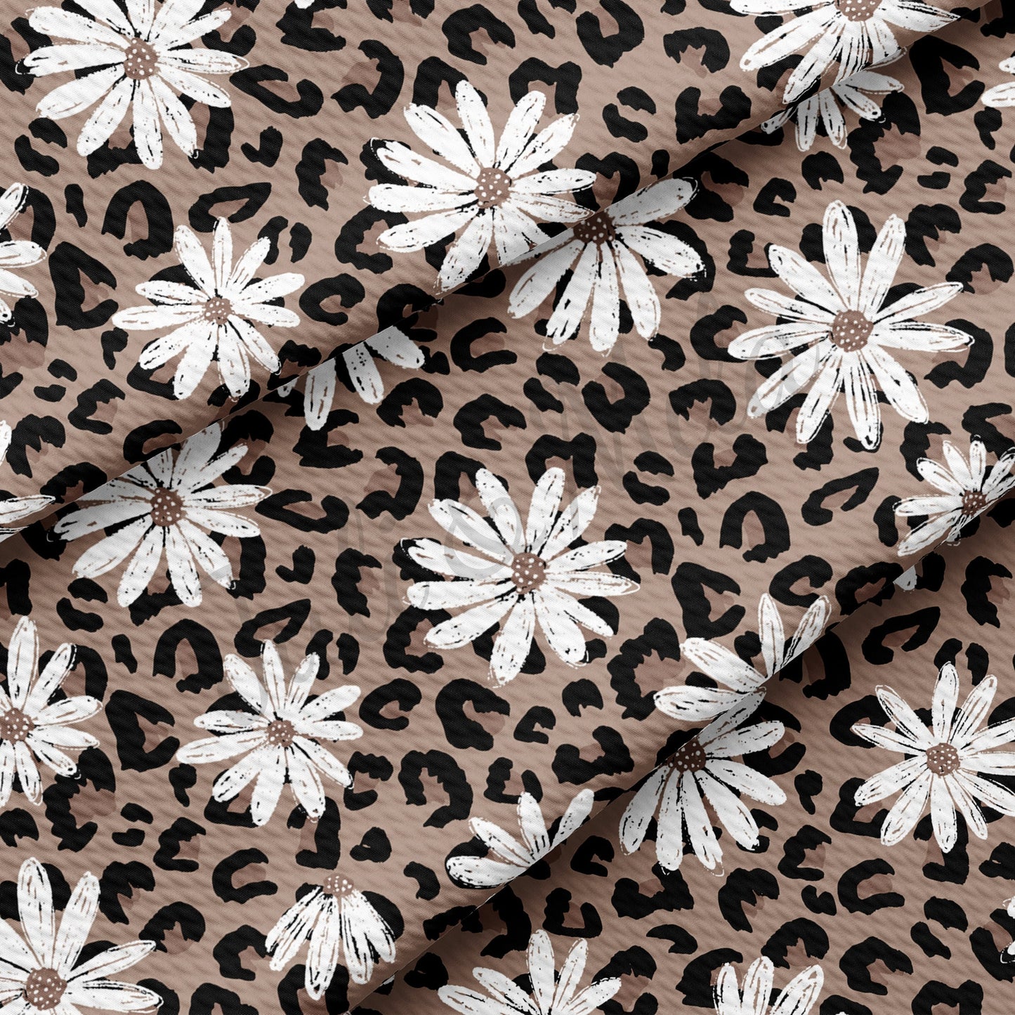 Leopard Daisy  Bullet Textured Fabric AA236