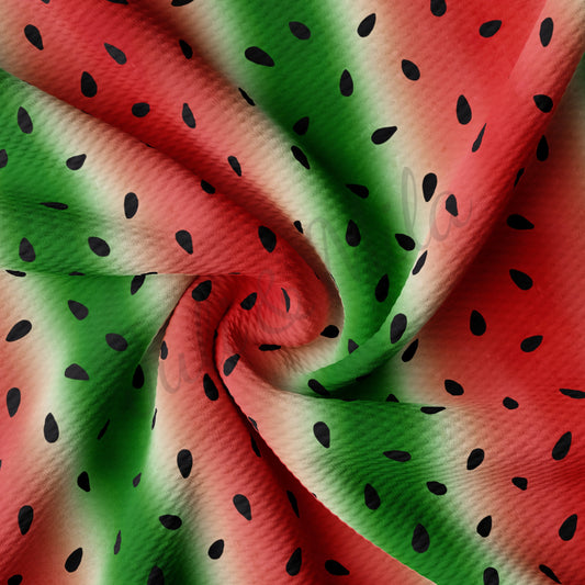 Watermelon Seeds  Bullet Textured Fabric AA239