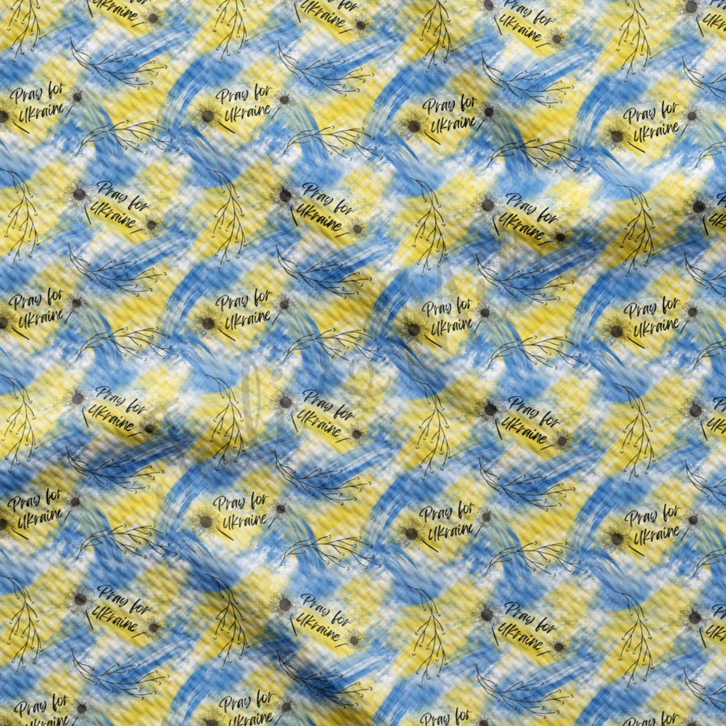 Pray For Ukraine Bullet Fabric AA244