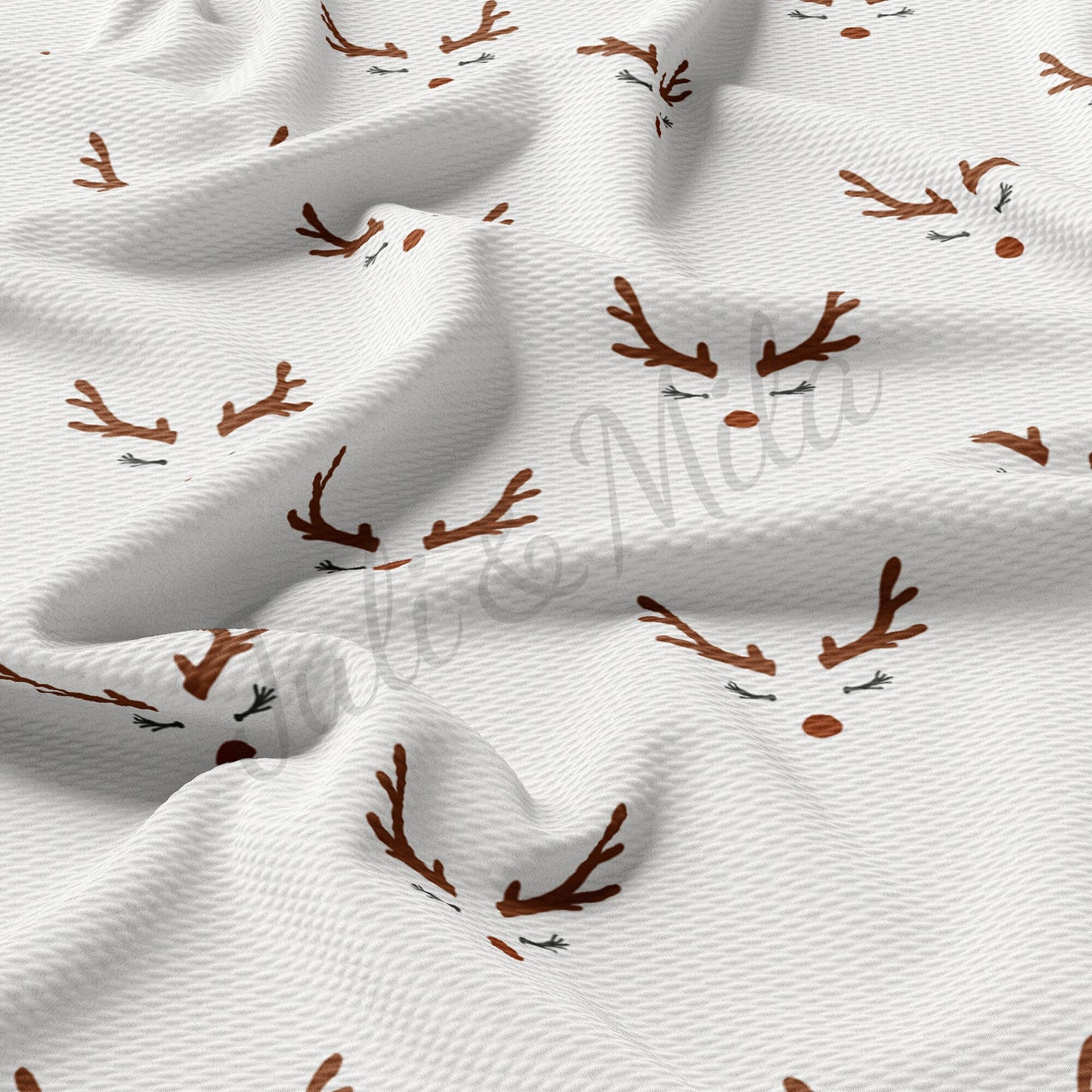 Christmas Reindeer Nose  Bullet Fabric AA380