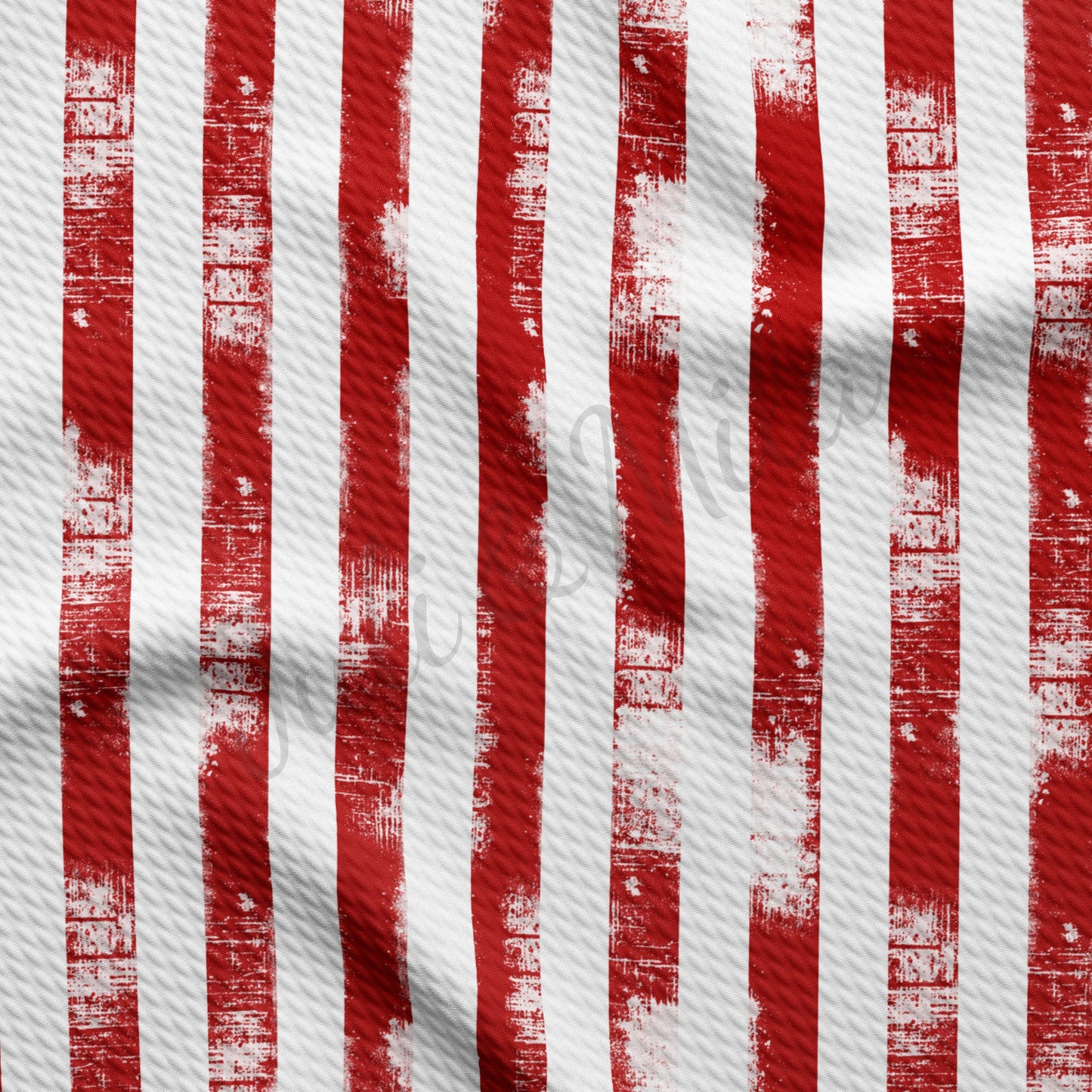 Vertical Distressed Stripes Patriotic 4th of July Fabric PT96
