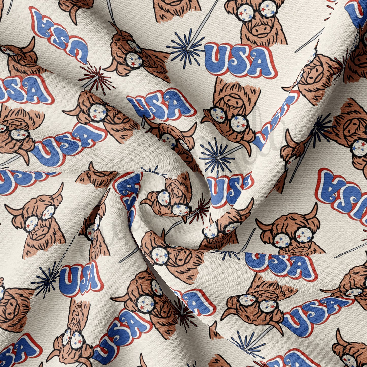 Patriotic 4th of July Bullet Fabric AA353