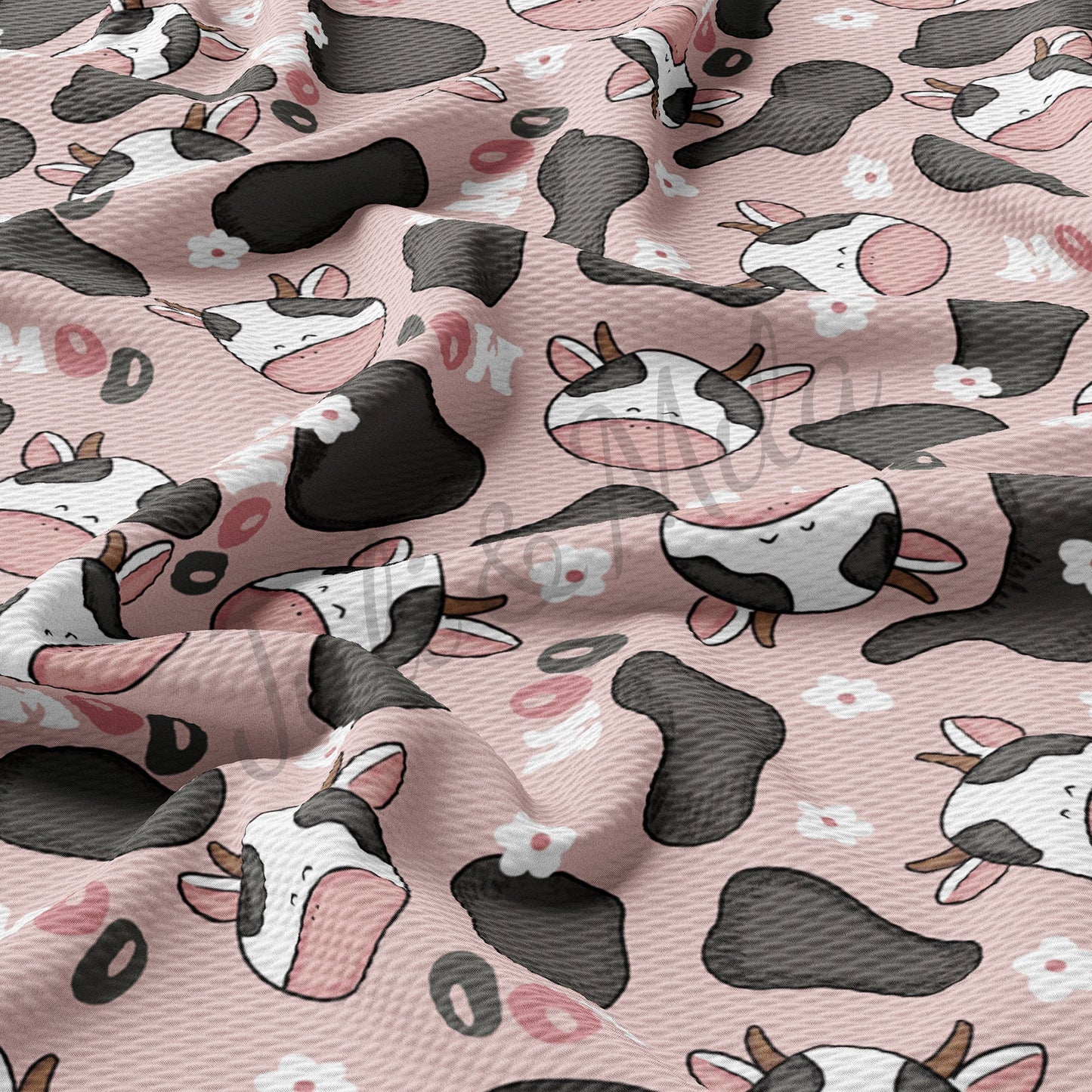 Cow Moo Bullet Fabric AA439