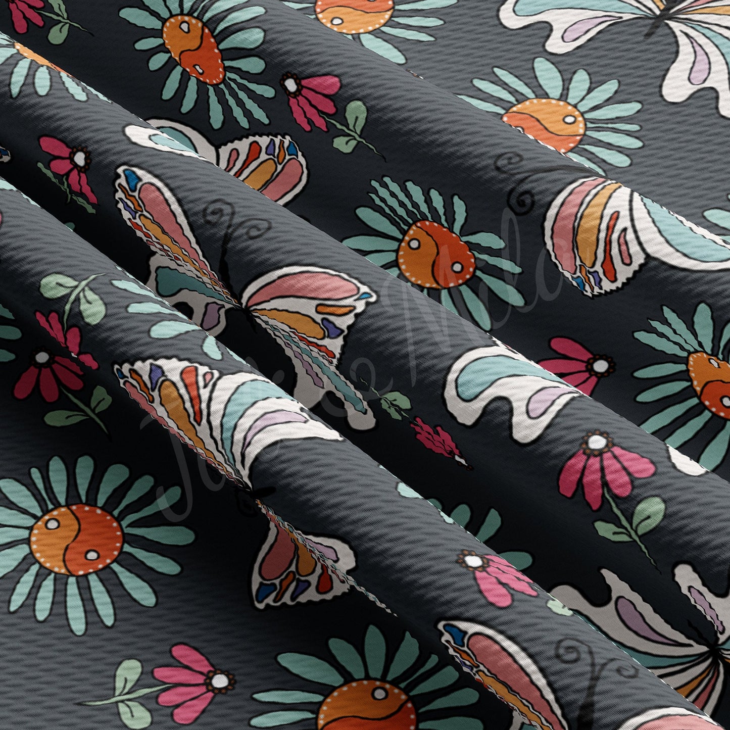 Butterflies Bullet Fabric AA457