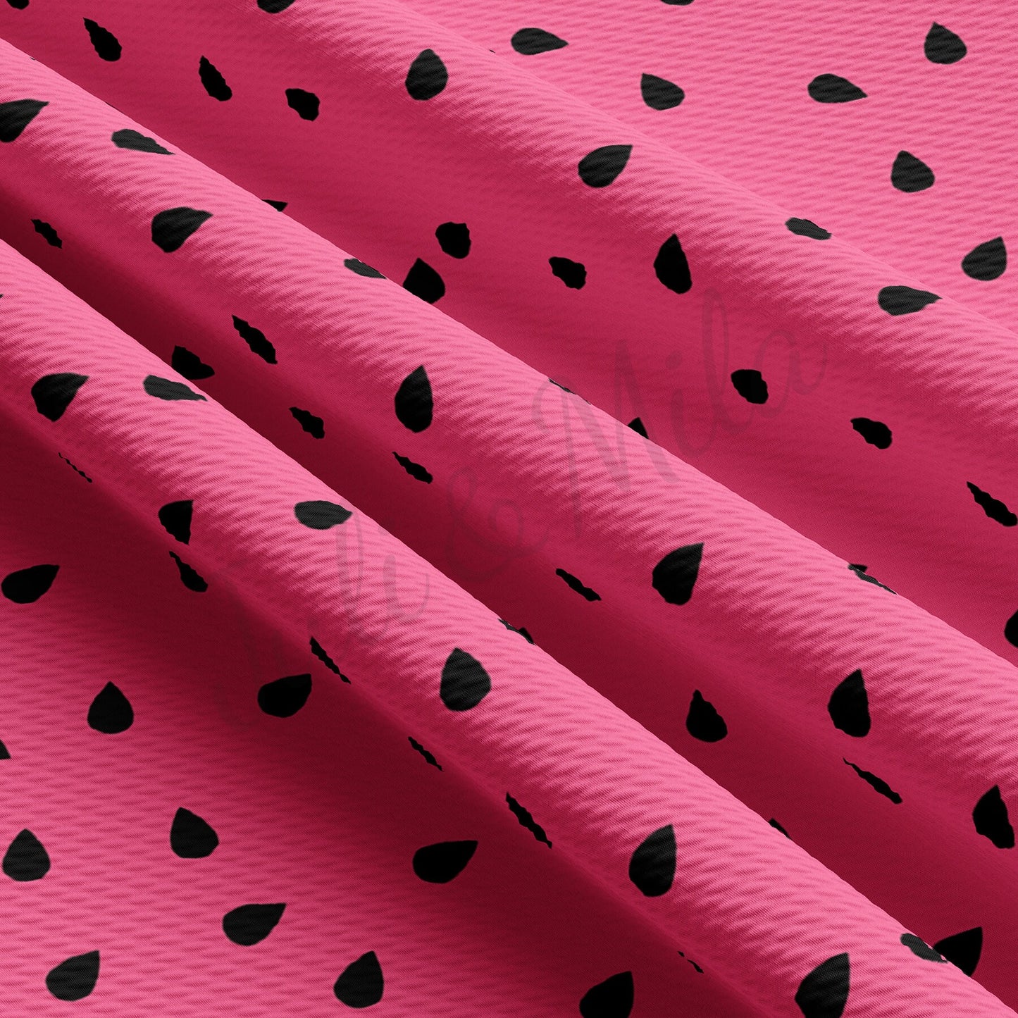 Watermelon Seeds Summer Bullet Textured Fabric  AA415