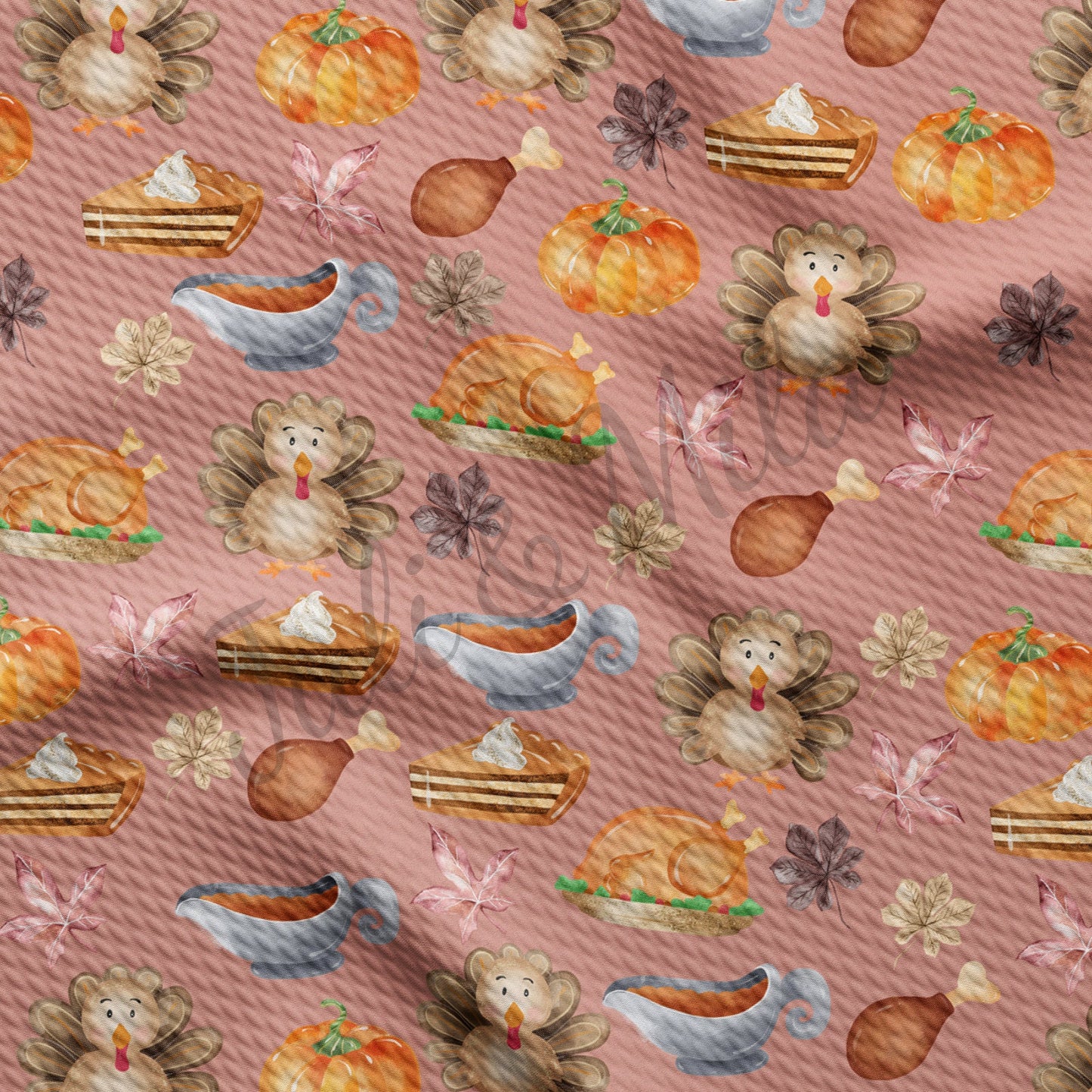 Thanksgiving Turkey Bullet Fabric AA420